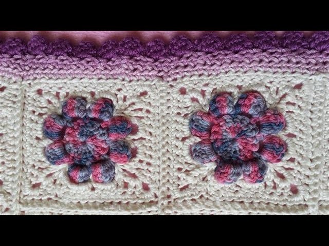 Daisy Granny Square Blanket - Part 2 (Crochet Tutorial) - Making Flowers into Granny Square