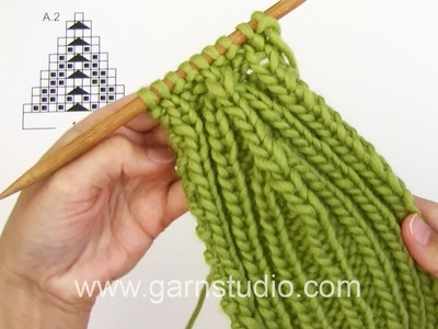 DDROPS Knitting Tutorial: How to work after chart A.2 in DROPS 156-30