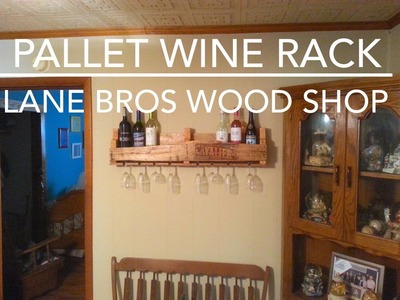 DIY Easy Pallet Wine Rack