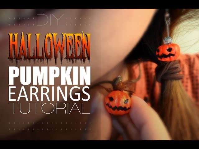 DIY: Homemade Halloween Earrings Tutorial.