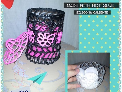 DIY hot glue bowl.barbie dirty clothes basket