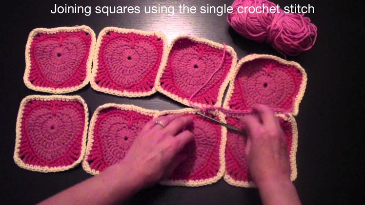 DIY Joining Crochet Squares Part 1
