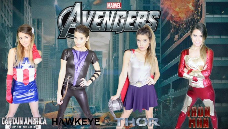 DIY Marvel Avengers Halloween Costumes | Easy Girl Group Costume!