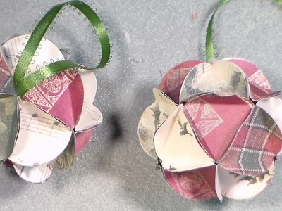 DIY paper ball ornament