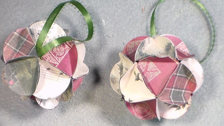 DIY paper ball ornament