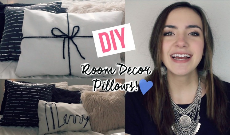 DIY Room Decor: Threaded Pillows!. My Take&Make DIY Kit