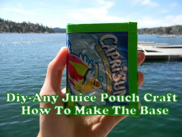 Diy-Tutorial-How To Make Any Juice Pouch Crafts With Duct Tape (Such As Any Type Of Wallet)