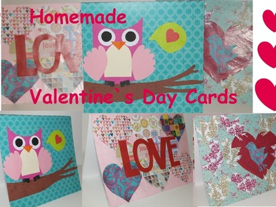 DIY VALENTINE´S DAY CARDS! Valentinstag karten selber machen!