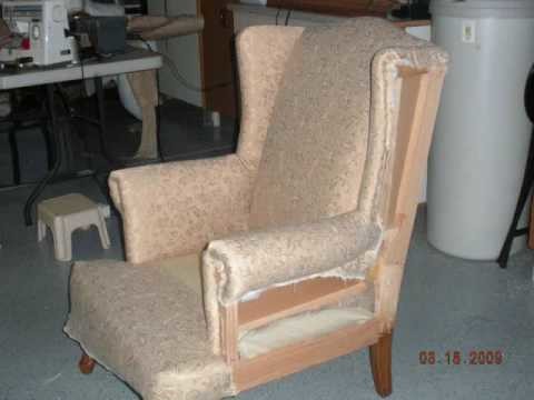Diy wing chair re-upholster