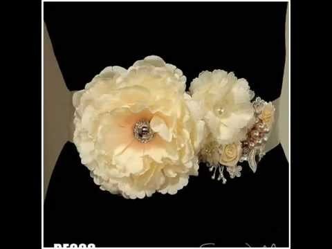DIY Woodland Boho Lace Flower Bridal Sash Belt