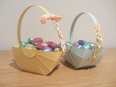 Easter Basket Papercraft Tutoral