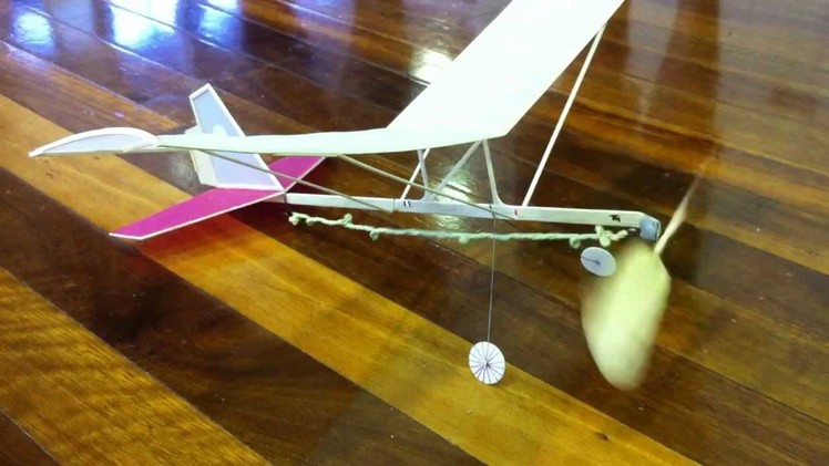 Hanger Rat indoor rubber band powered model aircraft