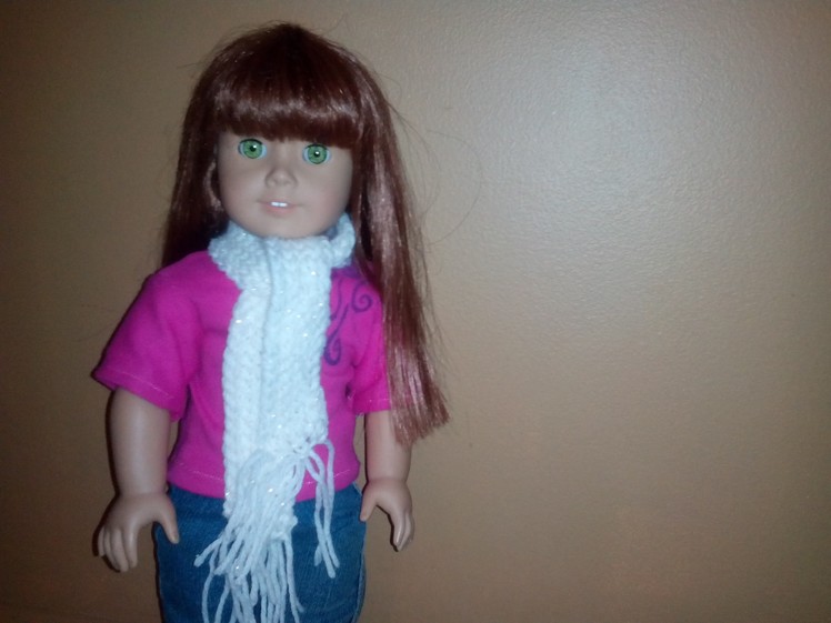 How to crochet a doll scarf