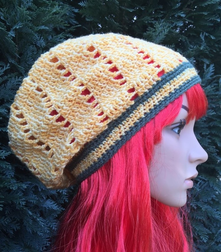 How to Crochet a Slouchy Hat Pattern #15  │ by ThePatterfamily