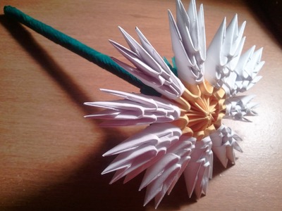How to make 3D origami  flower
