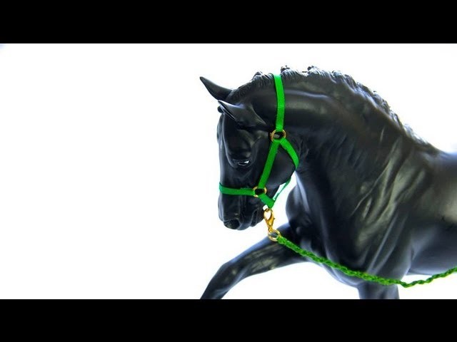How to make a Doll Horse Halter and Lead Rope - Doll Crafts