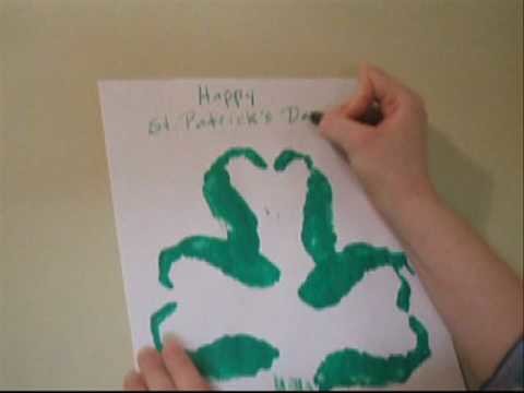 How to Make a Handprint Shamrock Clover for St. Patrick's Day Crafts