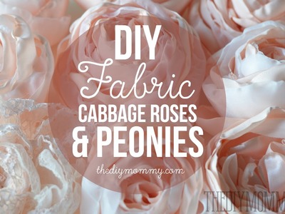 How to Make Realistic DIY Fabric Roses and Peony Flowers