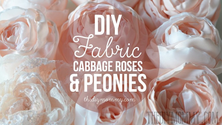 How to Make Realistic DIY Fabric Roses and Peony Flowers