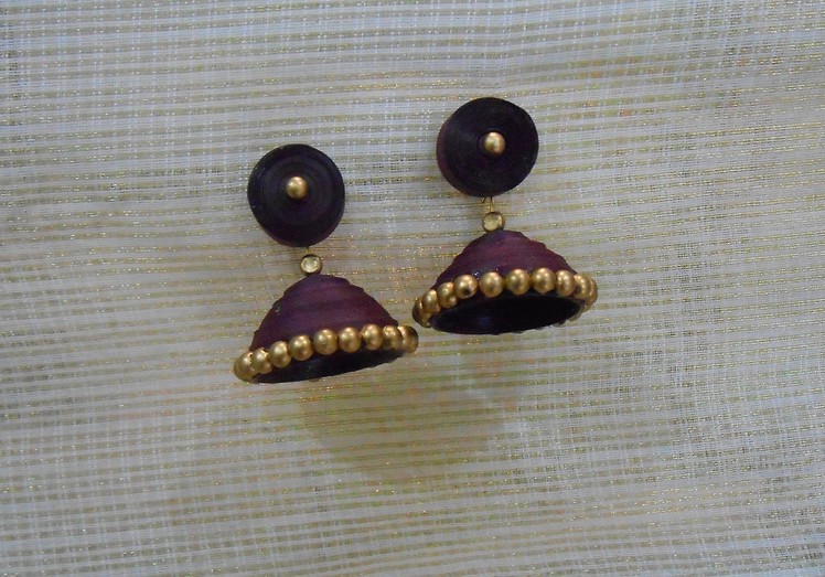How to Quickly Make Quilling Jhumka.Earrings