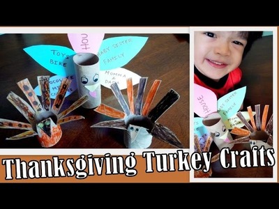 Kids Thanksgiving Turkey Crafts | Recycled Toilet Paper Roll