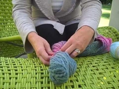 Knitting: How to wind a hank into a ball of yarn
