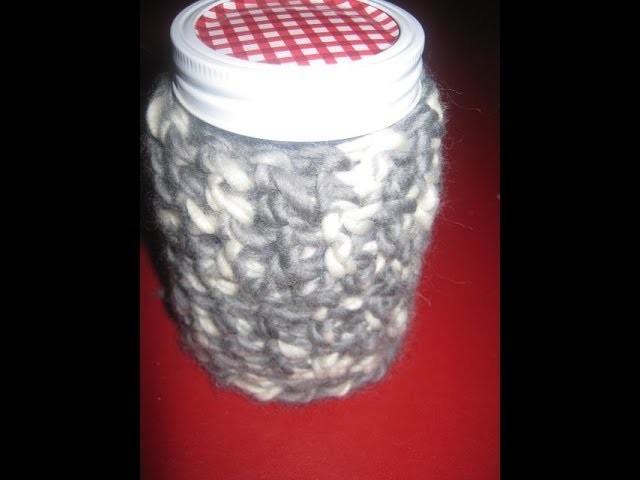 Making a Crochet Pint Jar Cozy