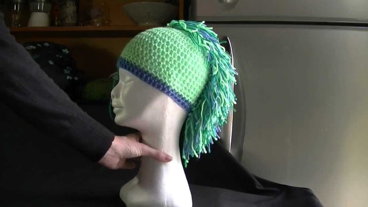 Mohawk Hat. Beanie Mini Crochet Tutorial