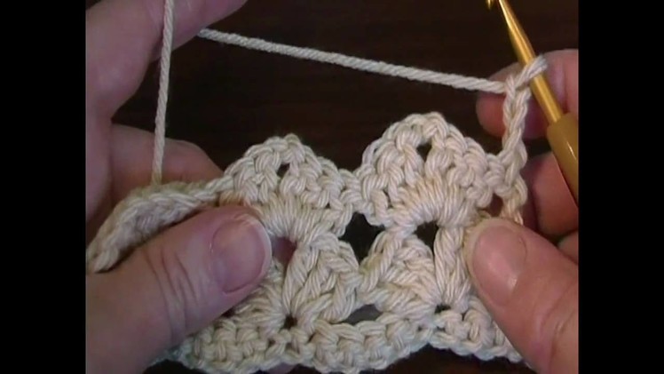 Simple Lacy Shell stitch