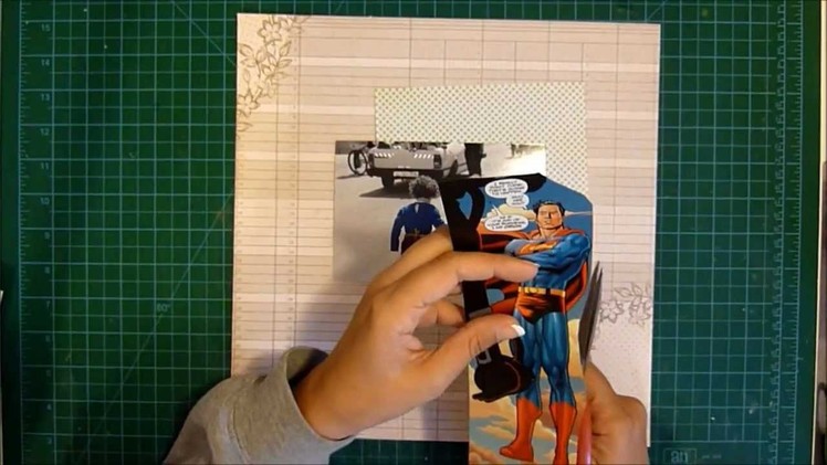 Super lil men  scrapbook layout process