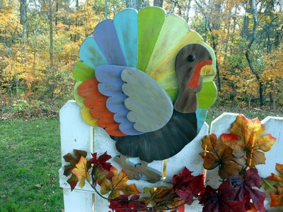 Thanksgiving Turkey Craft from Front Porch Ideas
