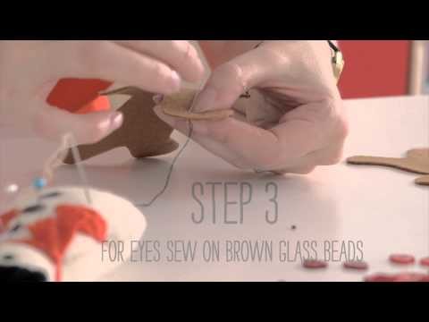 Craft corner: How to make a gingerbread felt decoration