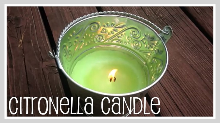 Craft- Mosquito Repelling Candle