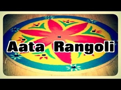 Creating Magical Aata Rangoli | Rangoli Making