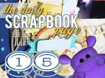Daily Scrapbook Page - Layout #15 - Using the Zink Happy Photo Printer and Inka Gold