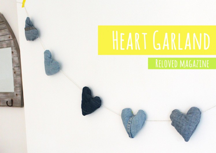 DIY Heart garland for Reloved magazine