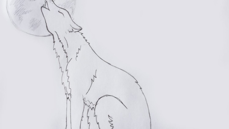 Draw a Wolf Howling at the Moon - DIY Crafts - Guidecentral