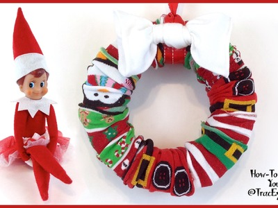 Elf On The Shelf CRAFT - Sock Wreath