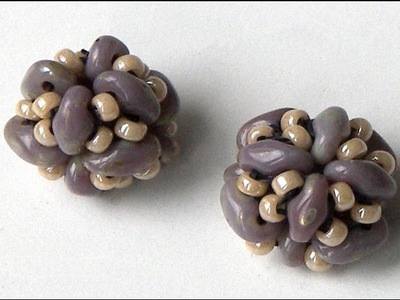 Handmade DIY - Superduo beaded bead