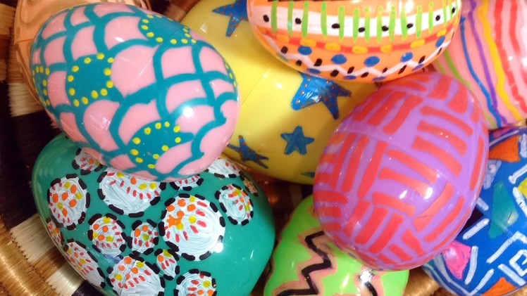 Home Decor DIY: Plastic Easter Eggs