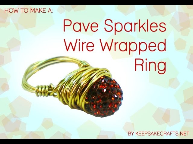 How To Jewelry Making a Pave Bead Wire Wrapped Ring