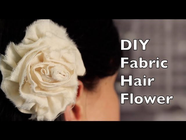 How To Make A Hair Flower | Fabric Rose