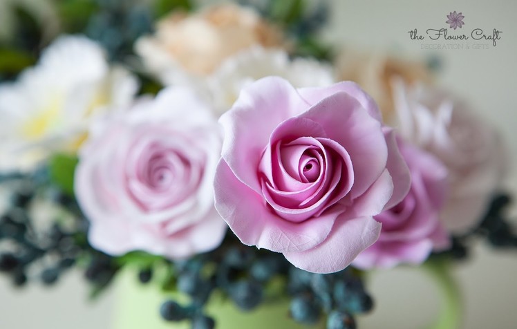 How to make a rose clay flower (for beginners)
