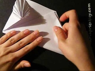 How to make an origami card. envelope