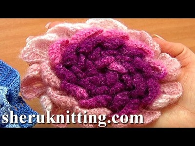 Learn How to Crochet Large Flower Tutorial 66 Part 2 of 3 DIY Layered Flower