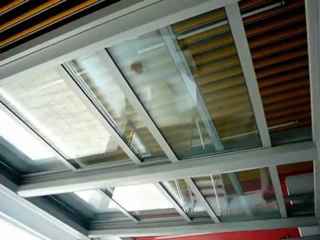 LOOM CRAFTS RETRACTABLE FLAT SLIDING ROOF WITH GLASS.wmv