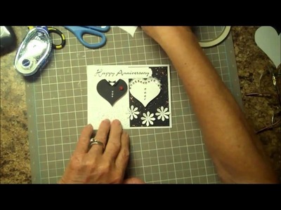 Making a paper bride and groom