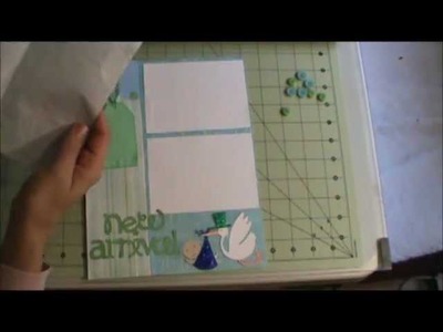 New Arrival Scrapbook Layout