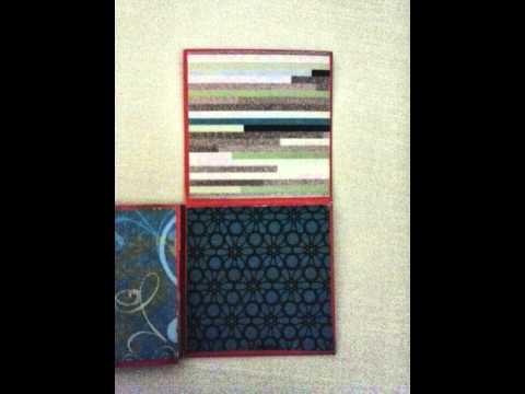 Scrapbook 4x4 Mini Album with one 12x12 sheet cardstock