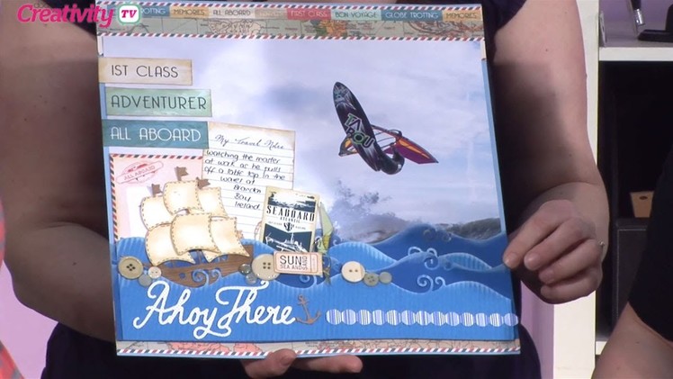 Scrapbook Layout With A Travel Theme | docrafts Creativity TV